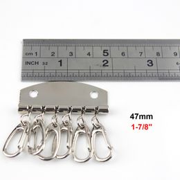 1PCS Metal Key Holder Key Row Cooking Organnizer avec 6 Snap Hook pour cuir Craft Wallet Clé Clean Accessoires matériels