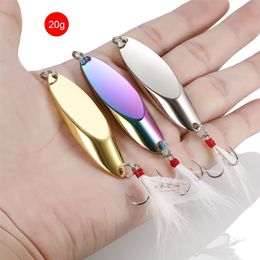 1pcs Métal Spinner Cuillère Leurres Truite Pêche Leurre Dur Appât Paillettes Paillette Appâts Artificiels Spinnerbait Poisson Outils 25g42g 220726