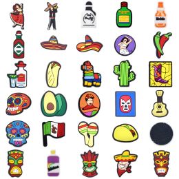 1pcs Mexican Style Fast Food Fil Fil Paille Toppers Silicone Anime mexicain El chavo Paille Topper pour tumbers Brink Cover Tip de paille