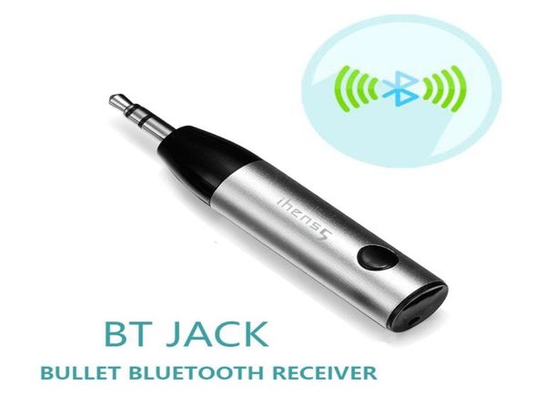 1pcs mini kit de voiture Bluetooth sans fil Hands Hands Free 3,5 mm Jack Bluetooth Aux O Adaptateur récepteur avec micro pour haut-parleur 9883665