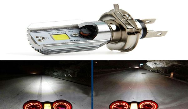 Flaco LED de motocicleta 1pcs H4 HI LO 8W 1000LM MOPED SCOOTER MOCA LED LED LECHLAMP 6500K BLANCO DC 12V3309054