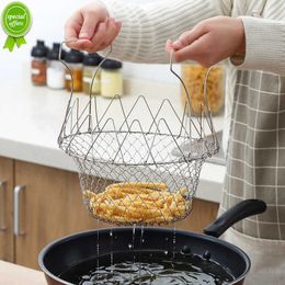 1 stcs multi -functionele vouwstoomwasfilter Franse chef's mand onder water Appliance Magic Basket Net Basket Filter Net