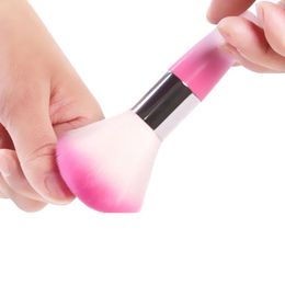 1 stks Nagelborstel Verwijderen Stofpoeder Remover voor Acrylic Nail Art Dust Clean Borstels voor Manicure Maquiagem Pinceaux Peinture