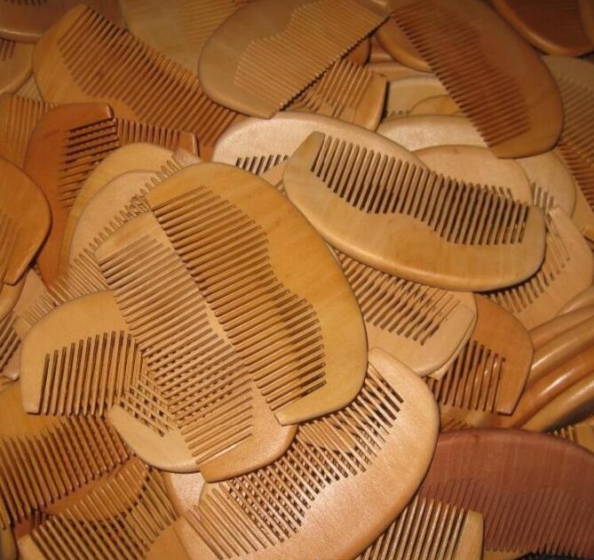 Pettine in legno Pettine per barba Pettine tascabile 11,5 * 5,5 * 1 cm Spazzole per capelli