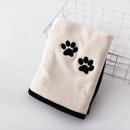 1 pièces nouvelles serviettes absorbantes pour chiens chats mode serviette de bain Nano fibre séchage rapide serviette de bain voiture chiffon d'essuyage fournitures pour animaux de compagnie