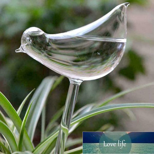 1 pièces nouveau dispositif d'arrosage automatique des fleurs abreuvoir pour plantes globes d'arrosage automatique forme d'oiseau soufflé à la main verre clair Aqua ampoules