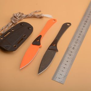 1 Uds. Nuevo cuchillo de caza recto mariposa 15200 para exteriores, hoja de punto de caída 440C, acero Tang completo + mango G10 con Kydex