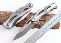 1 stks Nieuwe Design 2 Stijlen Kogellager Flipper Vouwmes 440C Satijnen Blade Roestvrij staal Handvat Outdoor Camping Wandelen Survival Tactical