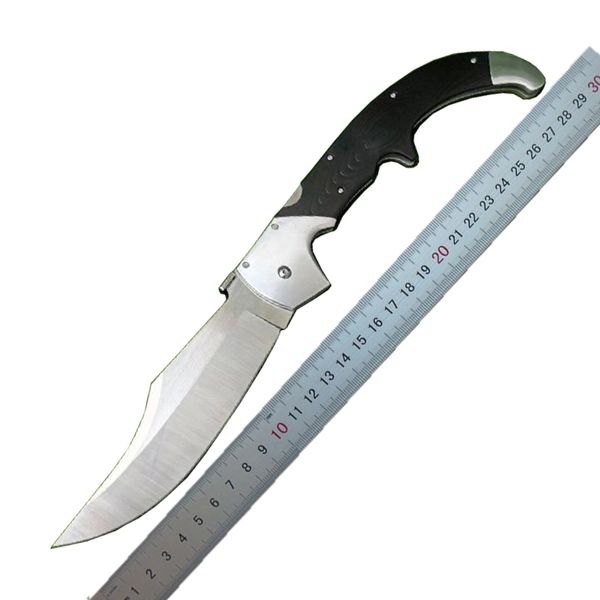1PCS Nouveau grand couteau pliant Espada XL S35VN Blade satiné G10 avec poignée en acier inoxydable Randonnée de camping en plein air Couteaux tactiques avec boîte de vente au détail