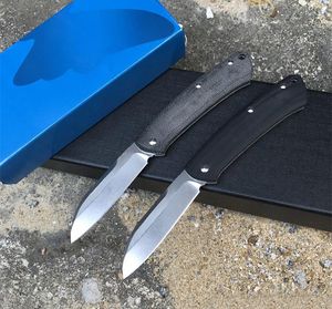 1 Unids de Calidad Superior Mariposa 319 Cuchillo Plegable de Bolsillo S30V Hoja de Lavado de Piedra G10 / Micarta Mango EDC Cuchillos Con Paquete de Caja Al Por Menor