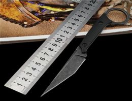 1pcs Nouveau couteau droit tactique à la survie extérieure 440c lame de lavage en pierre complète Tang G10 Handle couteaux à lame fixe avec kydex1732098