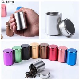 1 pièces nouveau petit métal aluminium scellé Portable voyage Caddy hermétique anti-odeur conteneur cachette pot LWW90272605