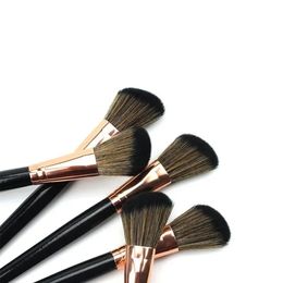 1 stks schuine hoofd blush make -up borstel gezicht wang contour cosmetische poeder foundation blush borstel schuine make -up borstel gereedschap gereedschap
