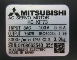 1 pièces d'origine Mitsubishi servomoteur HC-KF73 nouveau dans la boîte veuillez nous contacter vérifier le Stock avant le paiement