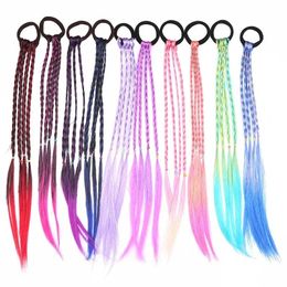 1pcs/Pack New Girls Kids Twist Braid Rope Simple Rubber Band Hair Accessories Kids Wig Rope Hair Braider Tools Head Wear