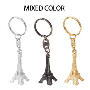 1 unids/pack Retro Mini París Torre Eiffel modelo llavero anillo de Metal regalo niñas llavero decoración regalos baratos 2019