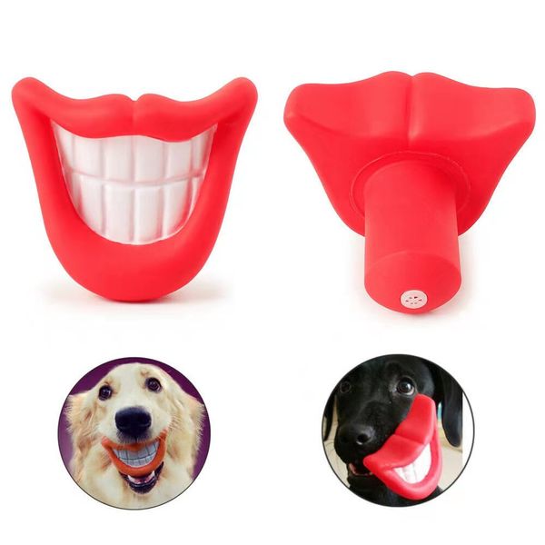 1 pièces jouets pour chiens de compagnie pour petits grands chiens chats grande bouche drôle jouets de couinement pour animaux de compagnie créatif chiot à mâcher jouets en plastique fournitures pour chiens