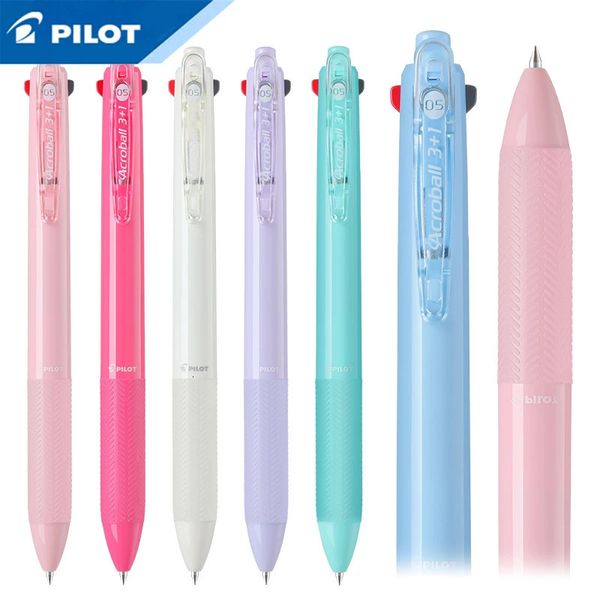 1Pcs PILOT 3 1 stylo multifonctionnel BKHAB-50F 0.5mm stylo à bille 3 couleurs crayon mécanique étudiant stylo à bille trois-en-un 240105