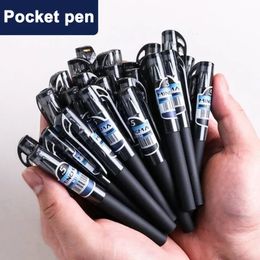 1 stks Pocket Pen Korte Mini Gel Draagbare Kleine Sneldrogende Handtekening voor Studenten 240306