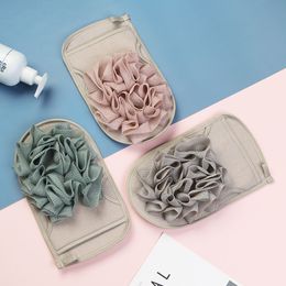 1 pièces gants de bain portables Double face fleur de bain pour enfants adultes outil exfoliant