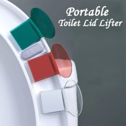 1PCS Portable Nordic Transparent Toilet Toilet Souetter Le soulèvement de toilette Dispositif Évitez de toucher les accessoires de couvercle de toilette WC
