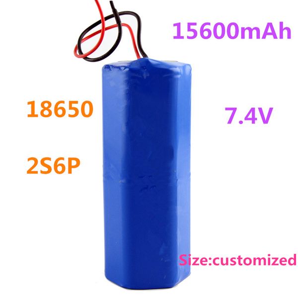 1 Uds. Batería recargable 2S6P 7,4 v 15600mah 18650 para herramientas eléctricas linternas portátiles productos de comunicación inalámbrica DVD