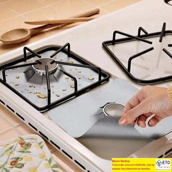 1 pièces réutilisable en Fiber de verre feuille cuisinière à gaz brûleur température Anti-salissure et huile protecteur doublure nettoyage cuisine outils tapis