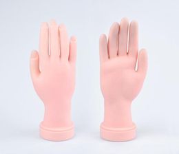 1 stcs rubber oefening nep handvorm flexibel zacht flectief mannequin model voor training nagels tip salon diy manicure tools9775958