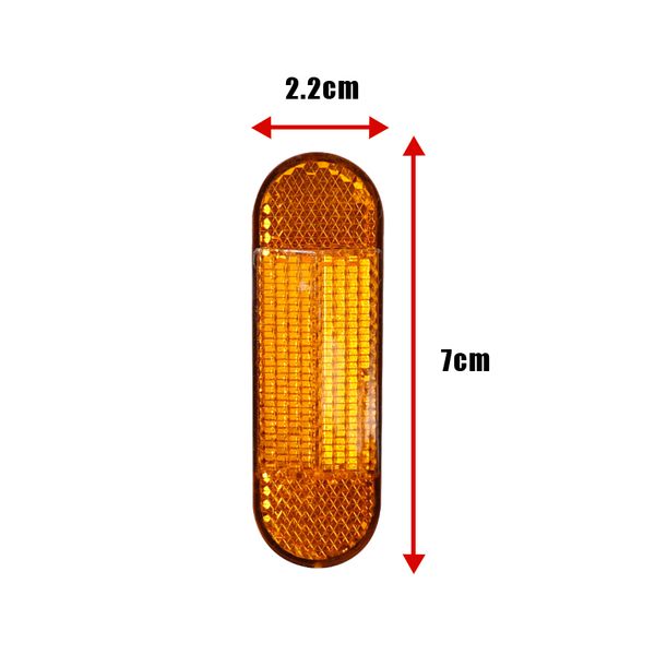 1 PPCS Safet Front ABS Reflector de advertencia de tubo reflectante para el scooter eléctrico Xiaomi Mi 1S Pro2 M365 Accesorios