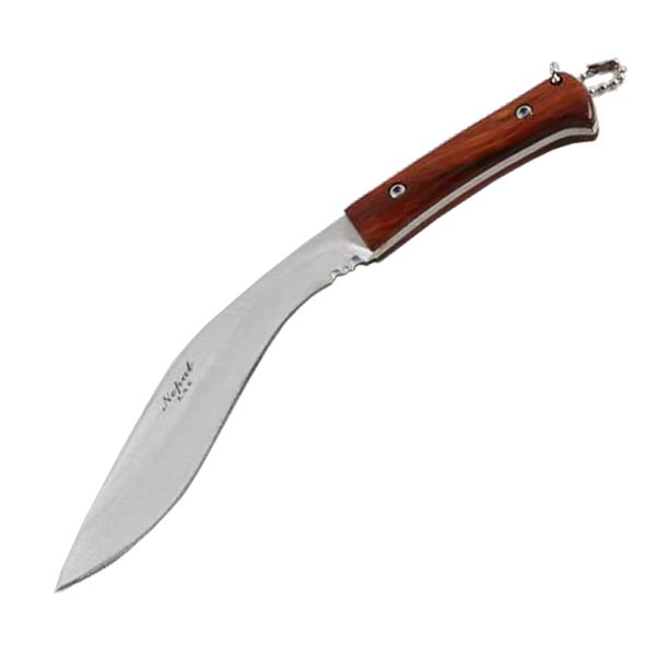 1 Unids Pequeño Machete Cuchillo 440C Hoja de Satén Mango de Madera Espiga Completa Cuchillas Fijas Cuchillos Acampar al aire libre senderismo Pesca Cuchillo de Supervivencia Con Funda de Nylon