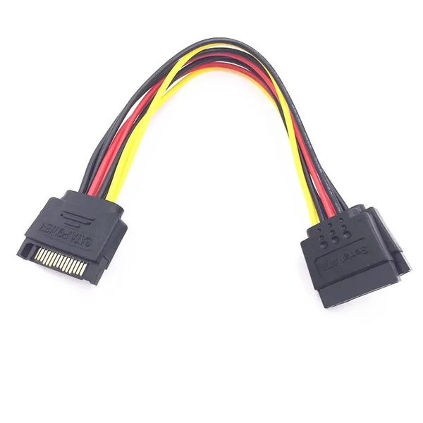 1 PPCS serial ATA SATA 4 PIN IDE Molex a 1/2/3 de 15 pin HDD Adaptador de alimentación Cable de hardware de promoción en todo el mundo
