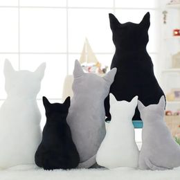 1 PPCS Silhouette Cat Animales de felpa Juguetes de muñecas de 30 cm Camión de gato de peluche suave Cojín de muñecas Juguetes para niños
