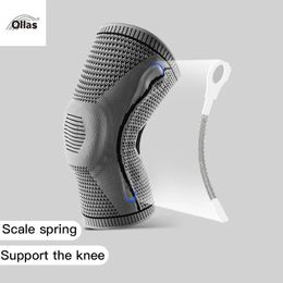 1pcs Silicone Support Support Compression Sports Spring Springable Gnee Pads Poud pour Running Fitness Volleyball Gnee Protector 240323