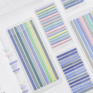 1pcs Slim Index Stickers Set 300/160 Sheets PET Color Memo Sticky Notes Tag Book Spot Marker Office School