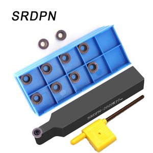 1PCS SRDPN1010H10 / SRDPN1212H10 / SRDPN1616H10 Holder d'outil externe CNC Lathe Boring Bar 10pcs RPMT10T3MO Inserts en carbure de carbure Lathe