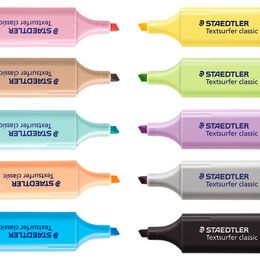 1PCS Staedtler 364C Pastel Highlighter Pen 1-5 mm Ligne de couleur Marker Liner Pens de surbrillance pour la télécopie de papier Drawing School F112