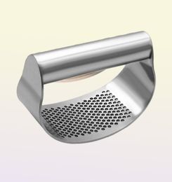 1pcs Stainless Steel Curved Garlic Press Vegetable Chopper Crusher Manual Ginger Mincing Masher Kitchen Gadgets Cooking Tools 20129550647