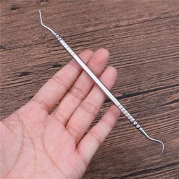 1pcs en acier inoxydable Double extrémités dentiste dents de dents propres hygiène explorateur sonde crochet Pick dentaires