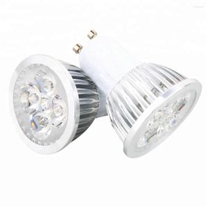 1 Uds. Bombilla LED superbrillante 9W 12W 15W GU10 lámpara de luz 110V 220V focos regulables Base blanca cálida/fría