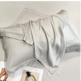 1 stcs tencel Silk Solid Color Series Single Pillowcase Ice Silk Satijnen kussensloop comfortabel en ademend 240415