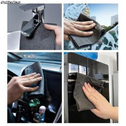 1pcs Tissu de nettoyage magique épaissi en microfibre Surface de polissage instantané Pilot de nettoyage ménage pour les fenêtres en verre Miroirs voiture