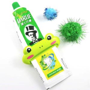 Clip de presse-Tube de dentifrice, 1 pièce, pâte facile à presser, distributeur de grenouille/Animal de dessin animé, porte-rouleau, offre spéciale dans le monde entier
