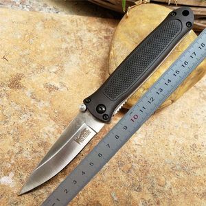 1PCS TOP DEUXION AUTO TACTIQUE COUBLE PLACTIF 440C BLADE SATINE STEPL ACIER INOXED + GRN Handle Edc Pocket Gift Couteaux