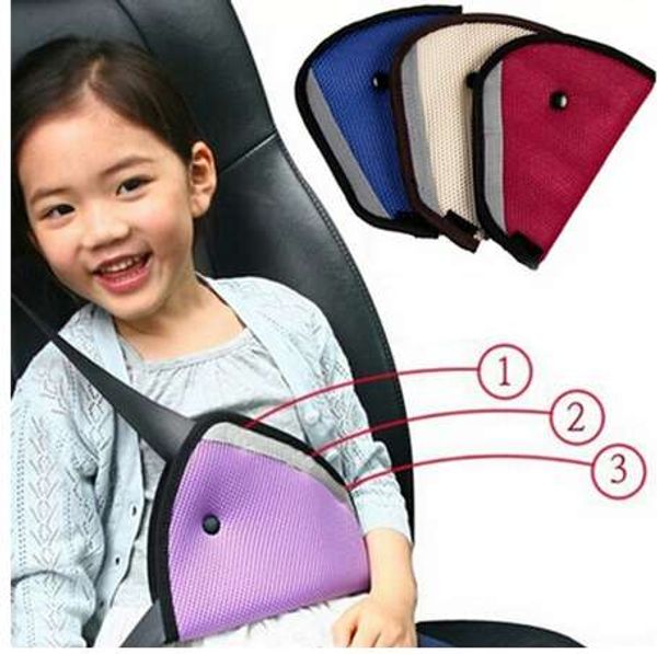 1 Uds. Cinturón de seguridad de coche triangular ajustado para niños, bebés, niños, Protector de cinturón de seguridad, ajustador, cubierta de cinturón de seguridad, correa de arnés de hombro