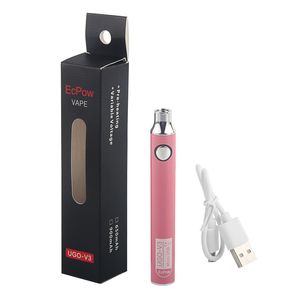 1 pcs UGO V3 Stylo Vaporisateur EcPow Préchauffer Vape Stylo Batterie Réglable Volt 100% Original Facotry Vente Venez Avec Câble De Chargeur Micro USB