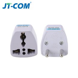 1pcs Universal US UK AU a la UE EE. UU. A Euro Euro Europa Travel Wall AC Power Carger Outlet Adapter Converter 2 Reduce de alfiler redondo