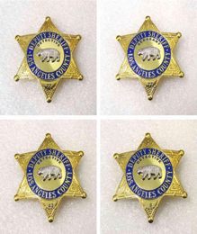 Badge de détective du comté de Los Angeles, 1 pièce, accessoire de Cosplay de film, broche de chemise, décor de revers pour femmes et hommes, cadeau d'halloween 9097595
