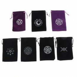 1PCS Veet Tarots Oracle Cards Storage Bag Runes CStellati Witch Divinati Accessies sieraden DICE TAG TAKSPOUCH Y6FN#