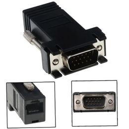 1 stks VGA Extender Male Naar LAN Video CAT5 CAT6 RJ45 Netwerkkabel Adap Nieuw