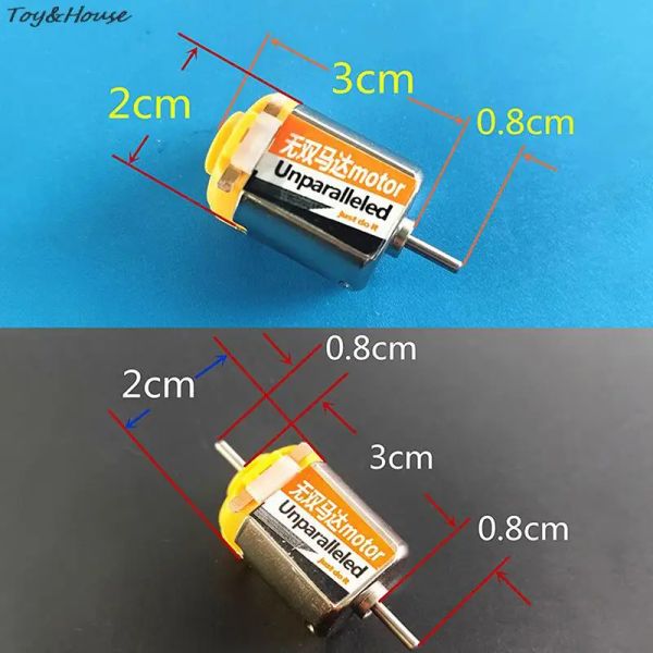 1 PCS Motor violento Motores de alta velocidad a mano 3V 66000 rpm para mini 4WD Racing Car Model Motor de juguete